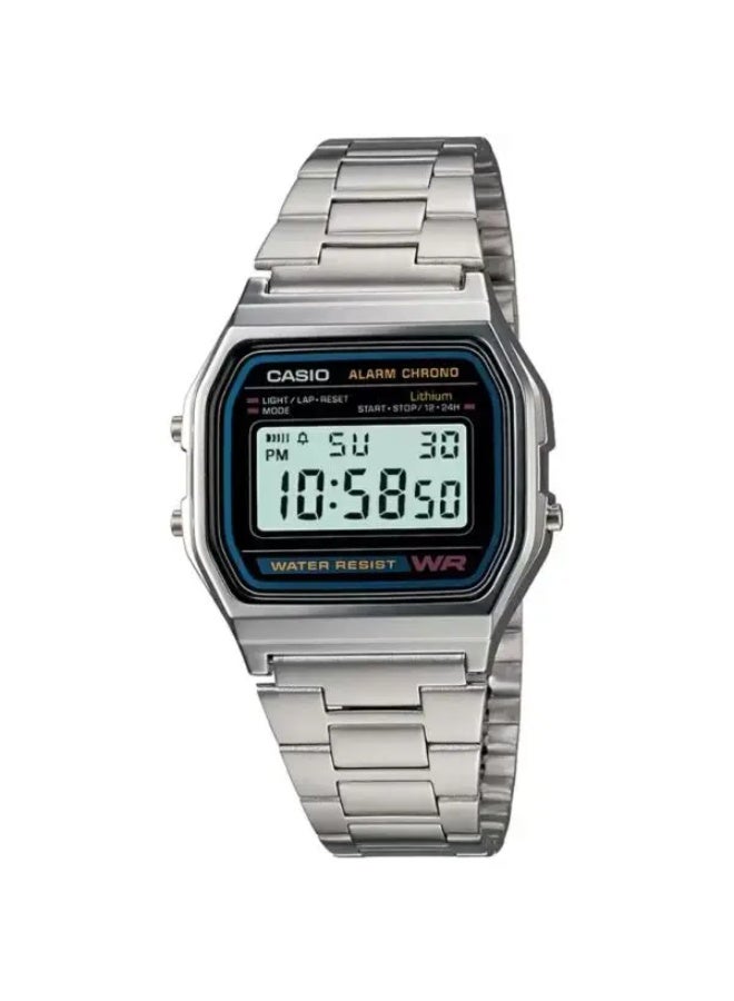 Men's Vintage Series Digital Watch A158WA-1DF - 37 mm - Silver